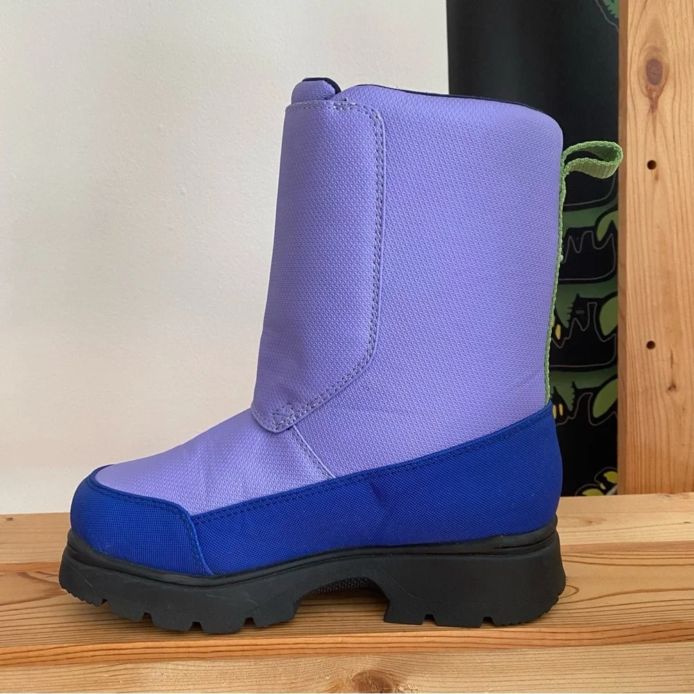 L.L. Bean Purple Retro Colorblock Insulated Waterproof Winter Snow Boots 4